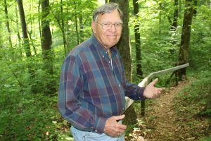 man in forest